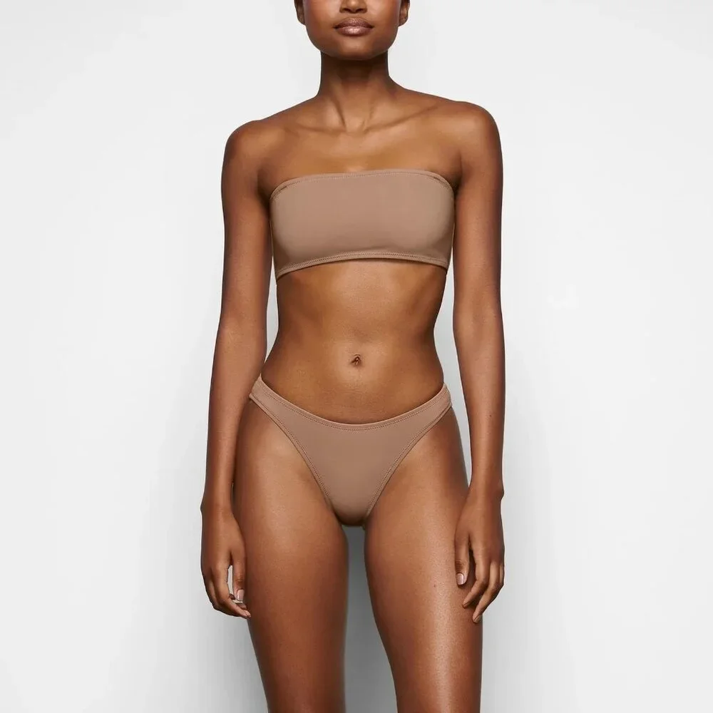 SKIMS Shaping Swim Dipped Bikini Bottom Sienna 2X‎